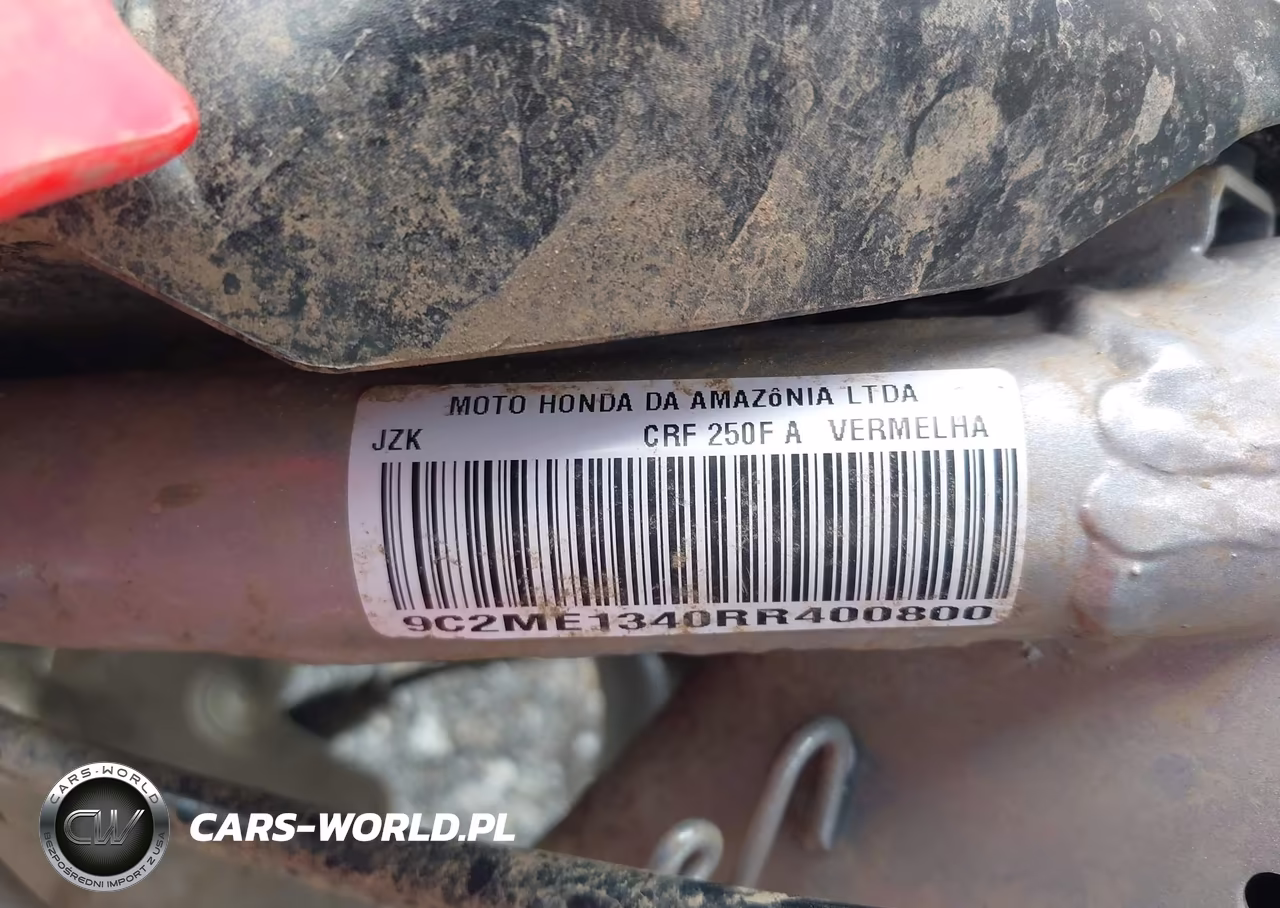 2024 Honda Crf250 F VIN:9C2ME1340RR400800 - 10