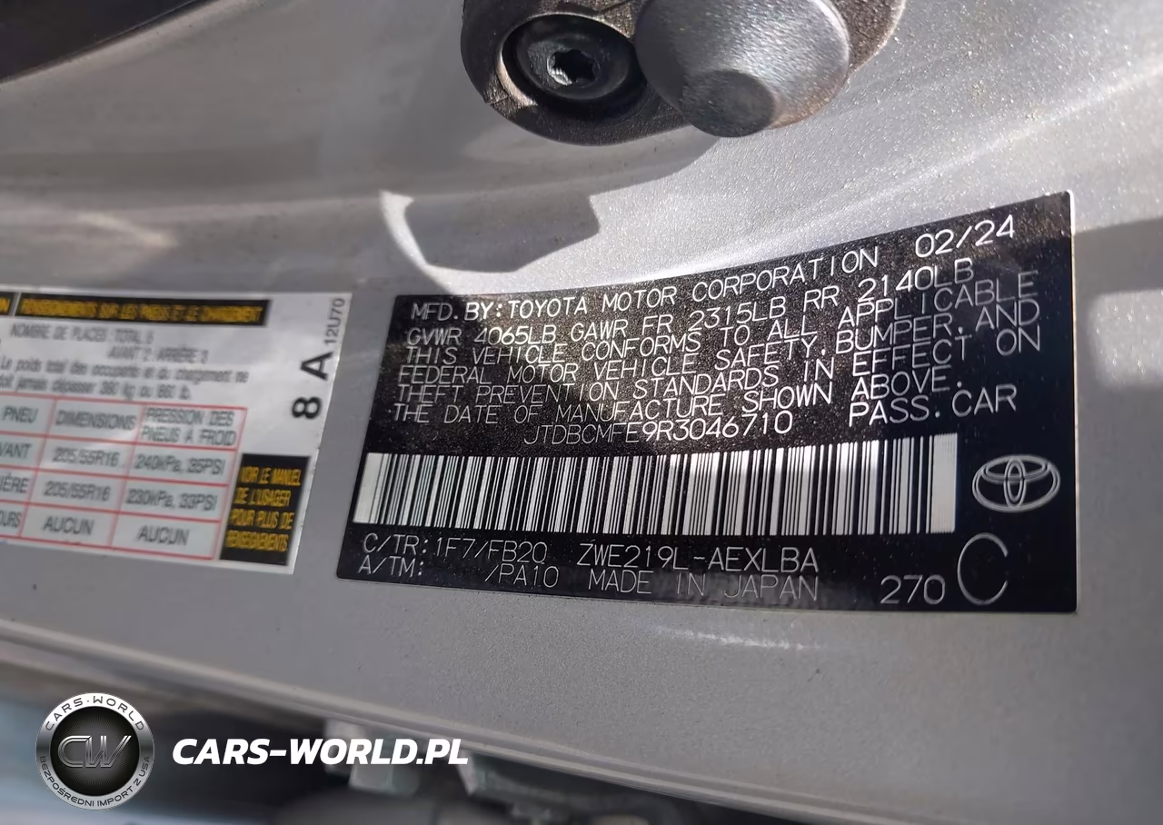 2024 Toyota Corolla Hybrid Le VIN:JTDBCMFE9R3046710 - 9