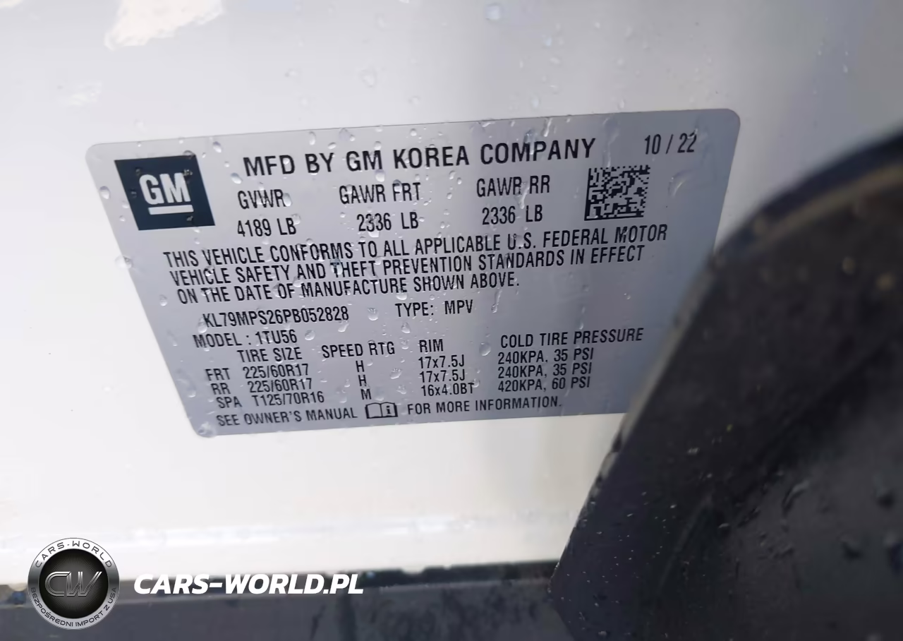 2023 Chevrolet Trailblazer Fwd Lt VIN:KL79MPS26PB052828 - 9