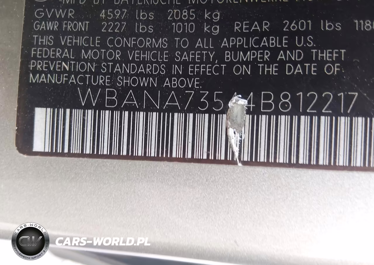 2004 BMW 530I VIN:WBANA73544B812217 - 9