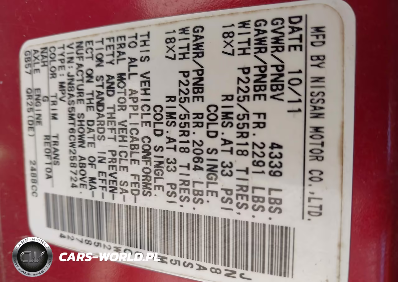 2012 Nissan Rogue Sv W-Sl Pkg VIN:JN8AS5MT6CW258724 - 9