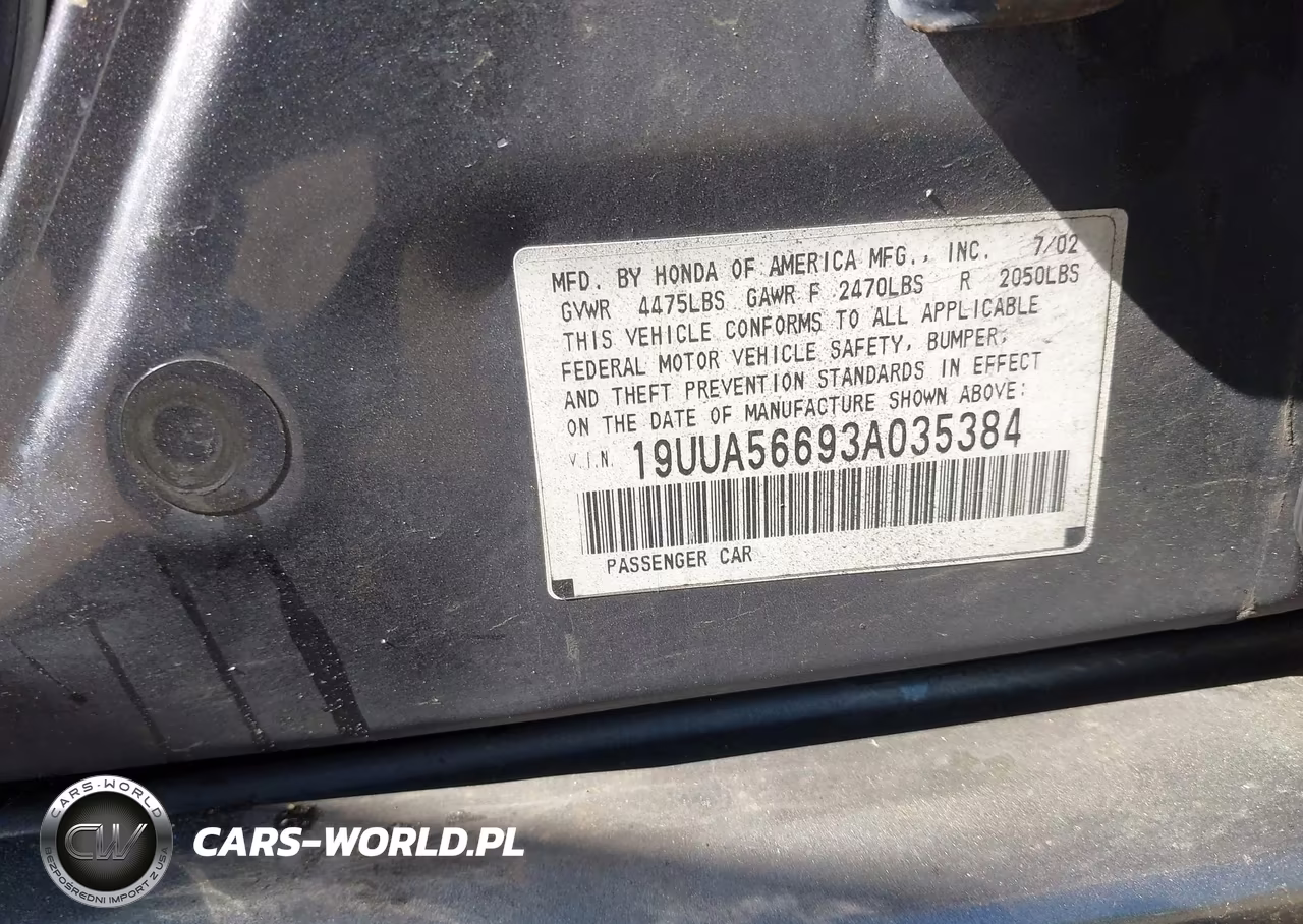 2003 Acura Tl 3.2 VIN:19UUA56693A035384 - 9
