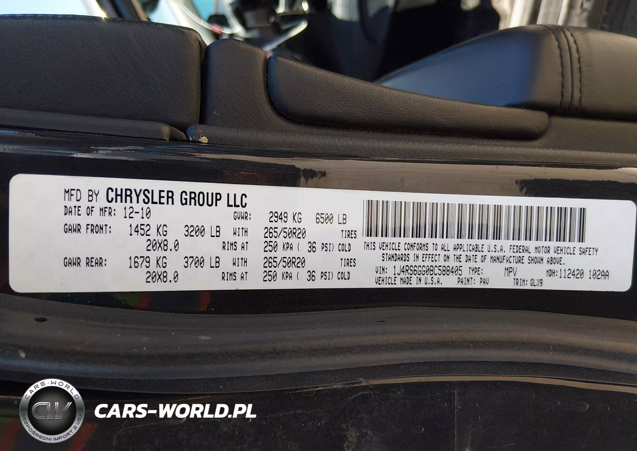 2011 Jeep Grand Cherokee Overland VIN:1J4RS6GG0BC588405 - 9