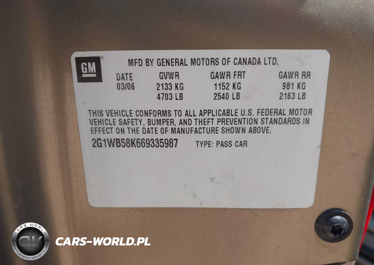 2006 Chevrolet Impala Ls VIN:2G1WB58K669335987 - 9