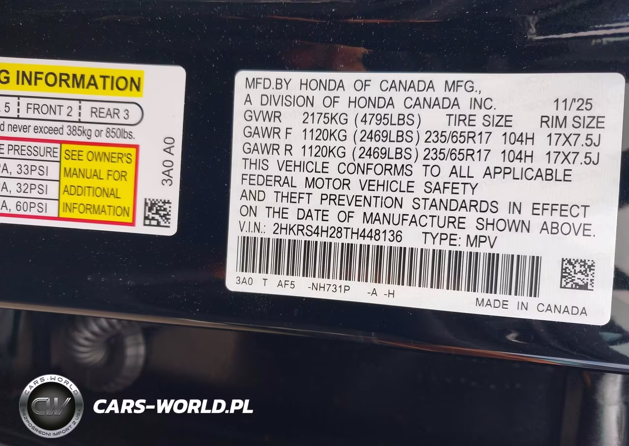 2026 Honda Cr-V Lx Awd VIN:2HKRS4H28TH448136 - 9