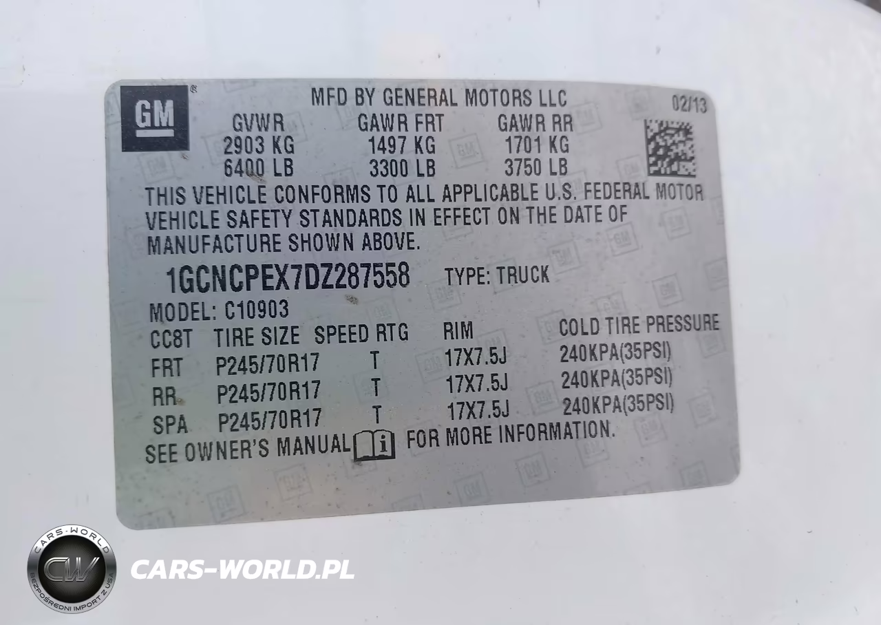 2013 Chevrolet Silverado 1500 Work Truck VIN:1GCNCPEX7DZ287558 - 9