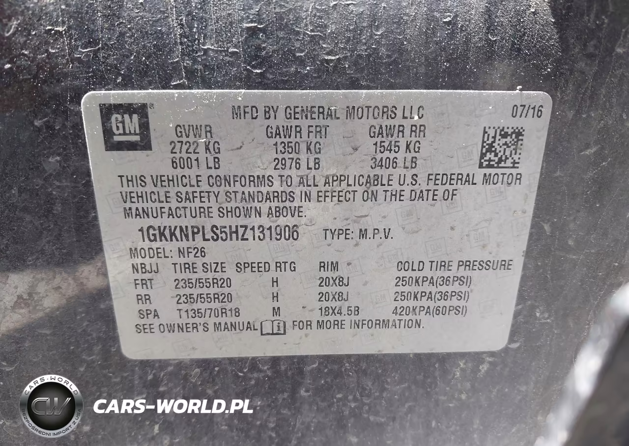 2017 GMC Acadia Denali VIN:1GKKNPLS5HZ131906 - 9