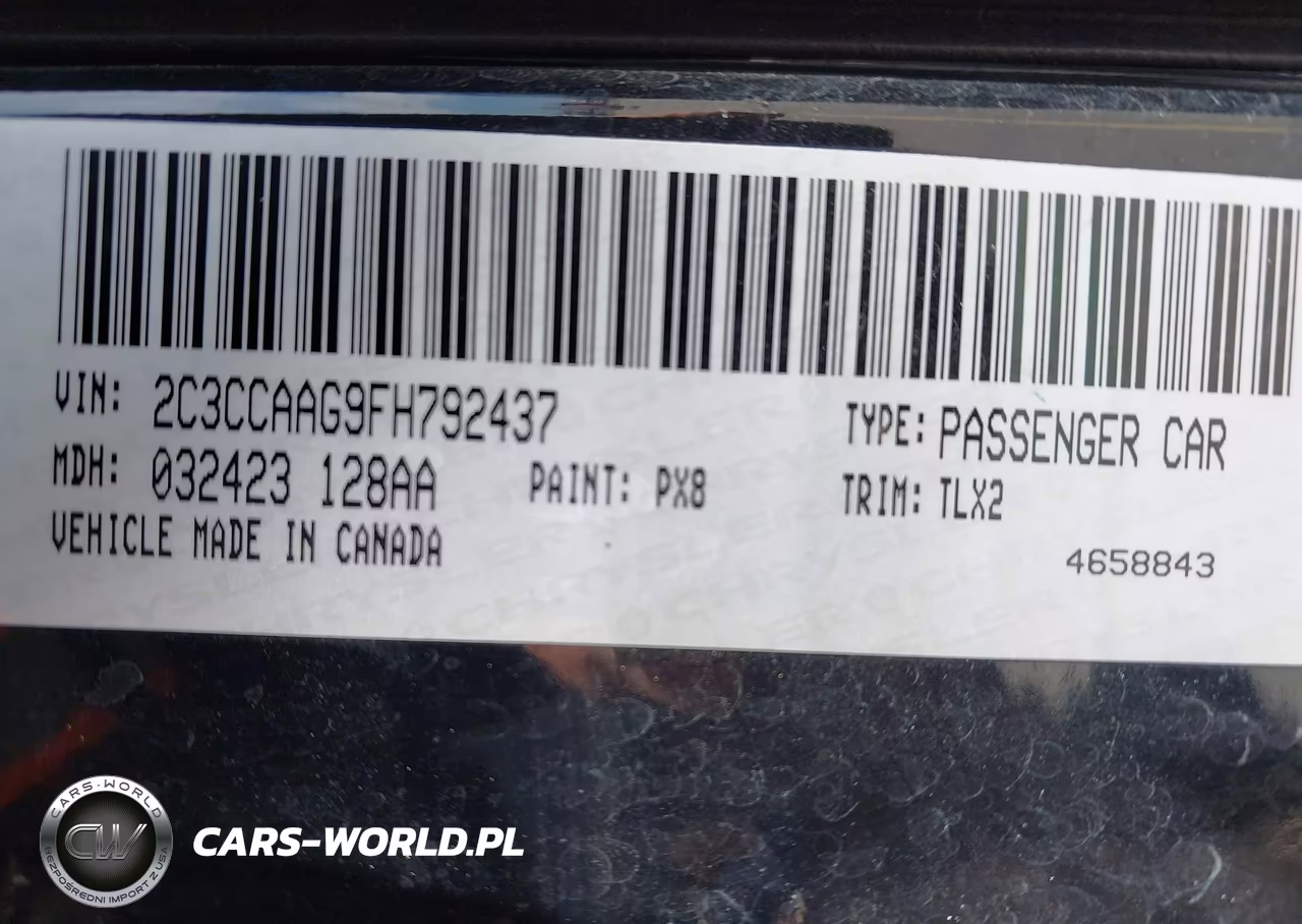 2015 Chrysler 300 Limited VIN:2C3CCAAG9FH792437 - 9