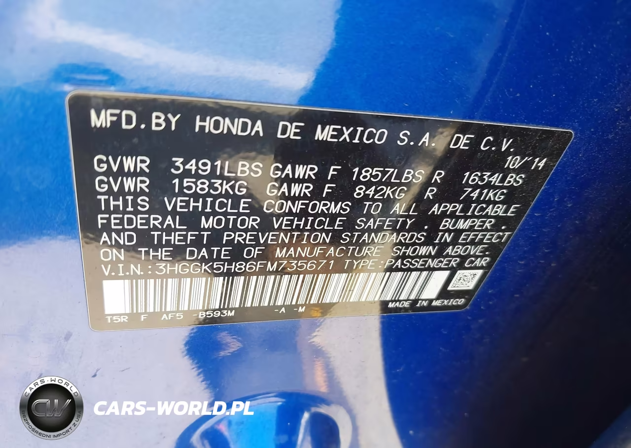 2015 Honda Fit Ex-Ex-L VIN:3HGGK5H86FM735671 - 9