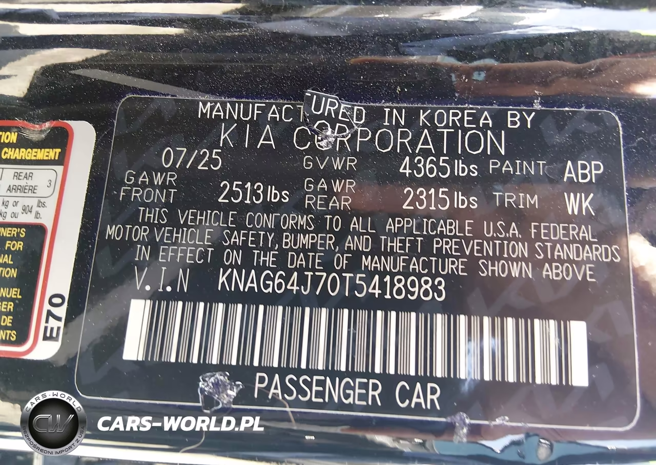 2026 Kia K5 Gt-Line Fwd VIN:KNAG64J70T5418983 - 9