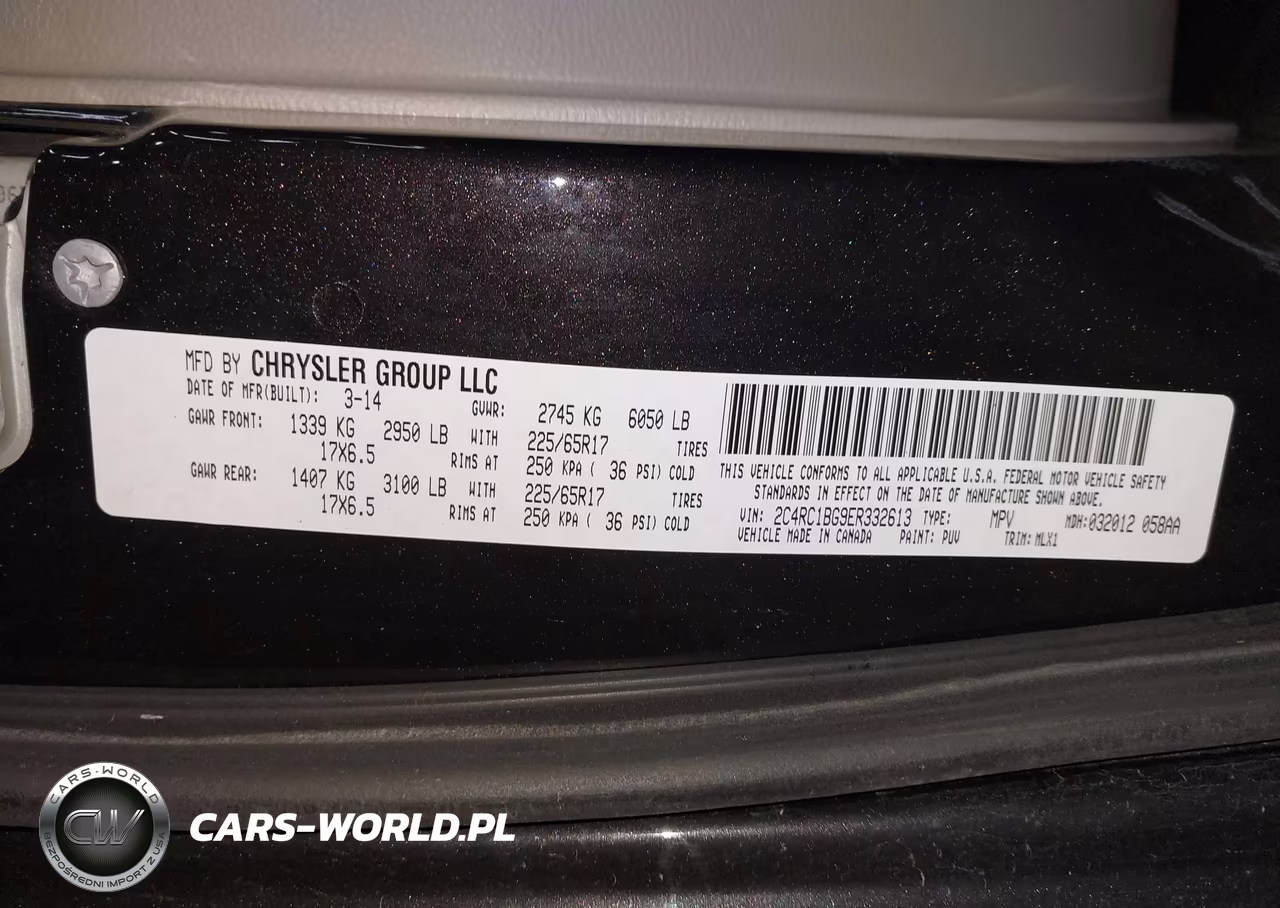 2014 Chrysler Town & Country Touring VIN:2C4RC1BG9ER332613 - 9