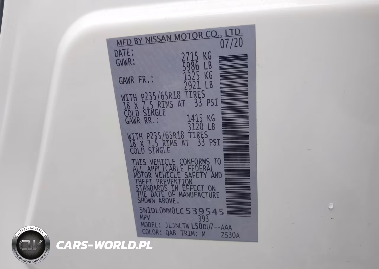 2020 Infiniti Qx60 Luxe Awd VIN:5N1DL0MM0LC539545 - 9