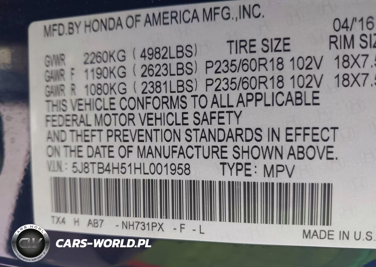 2017 Acura Rdx Technology Acurawatch Plus Packages-W-Technology Package VIN:5J8TB4H51HL001958 - 9