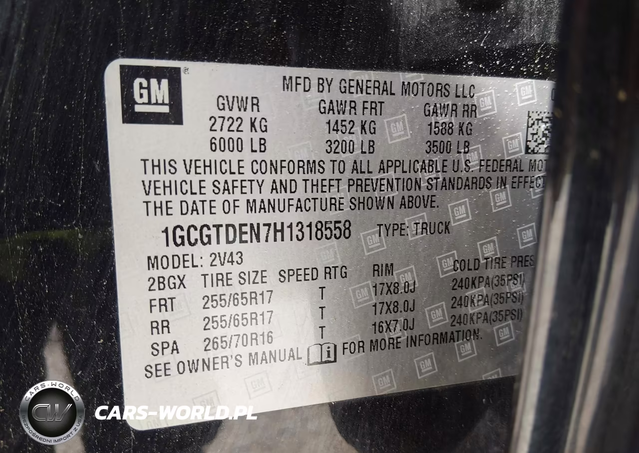 2017 Chevrolet Colorado Z71 VIN:1GCGTDEN7H1318558 - 9