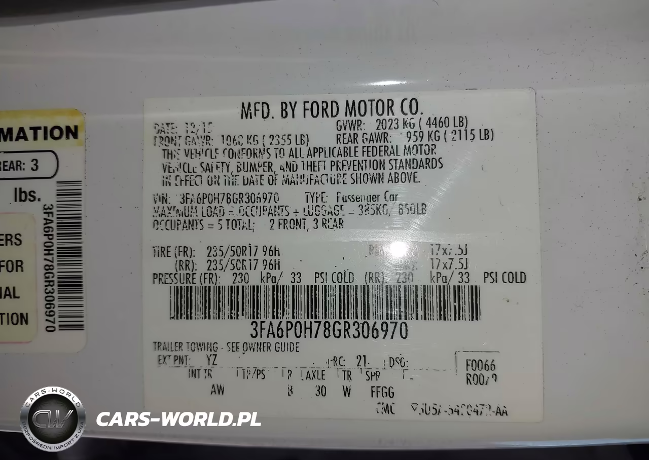 2016 Ford Fusion Se VIN:3FA6P0H78GR306970 - 9