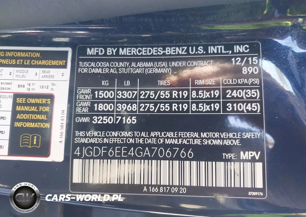 2016 Mercedes-Benz Gl 450 4Matic VIN:4JGDF6EE4GA706766 - 9