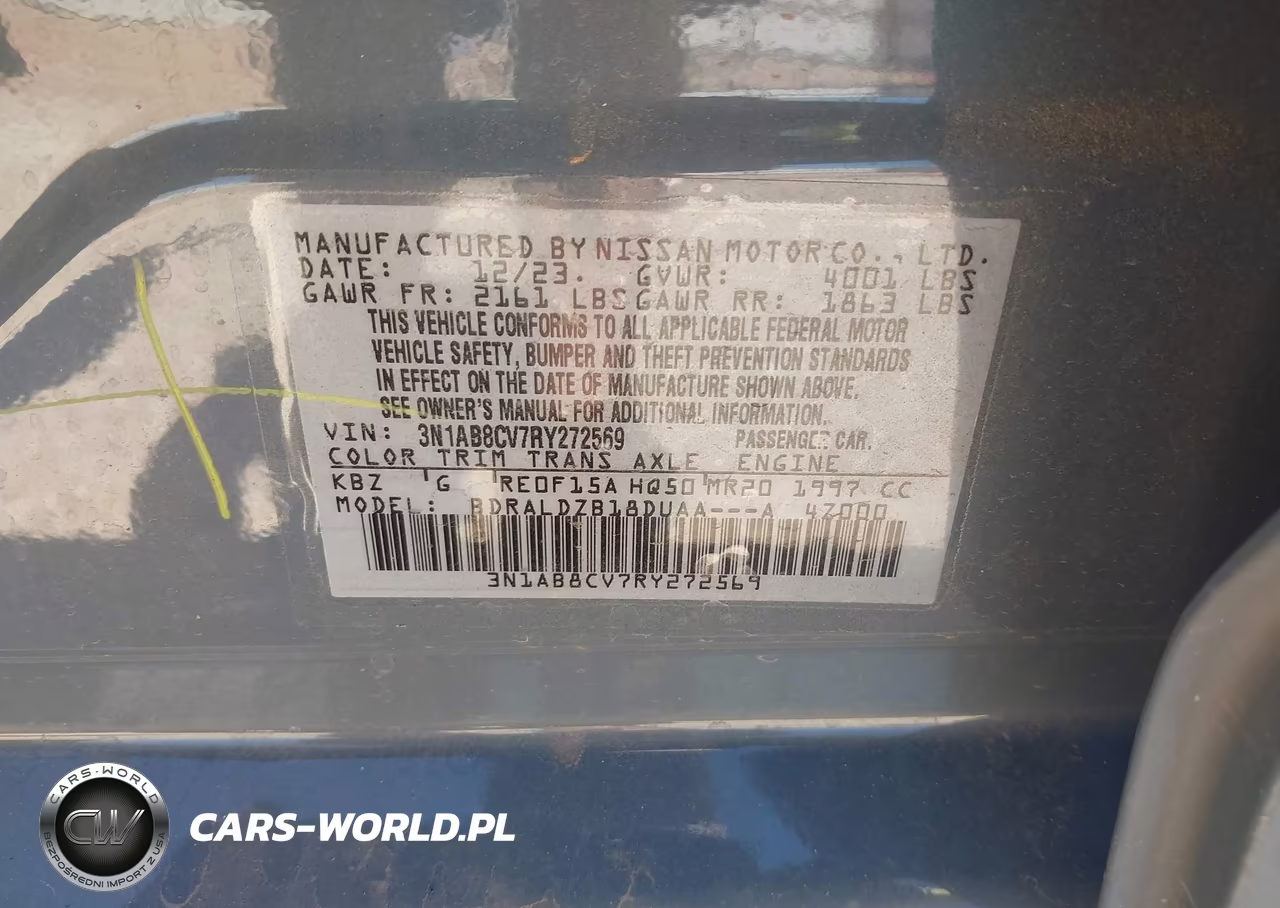 2024 Nissan Sentra Sv Xtronic Cvt VIN:3N1AB8CV7RY272569 - 9