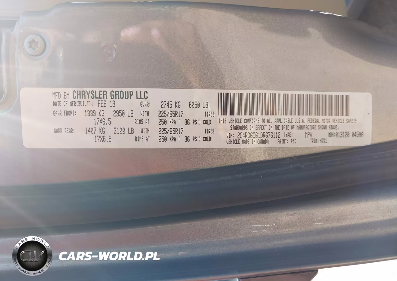 2013 Dodge Grand Caravan Sxt VIN:2C4RDGCG1DR676112 - 9