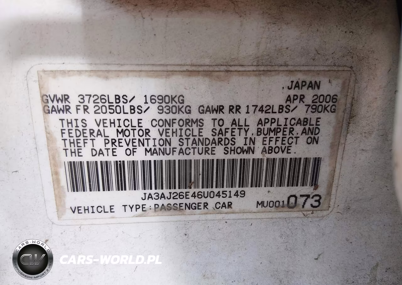 2006 Mitsubishi Lancer Es-Se VIN:JA3AJ26E46U045149 - 9