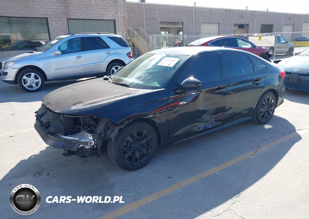 2022 Honda Civic Lx VIN:2HGFE2F23NH584625 - 2