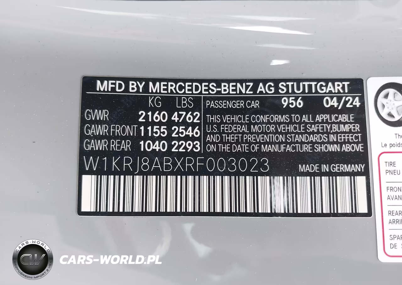 2024 Mercedes-Benz Amg Gt 55 VIN:W1KRJ8ABXRF003023 - 9