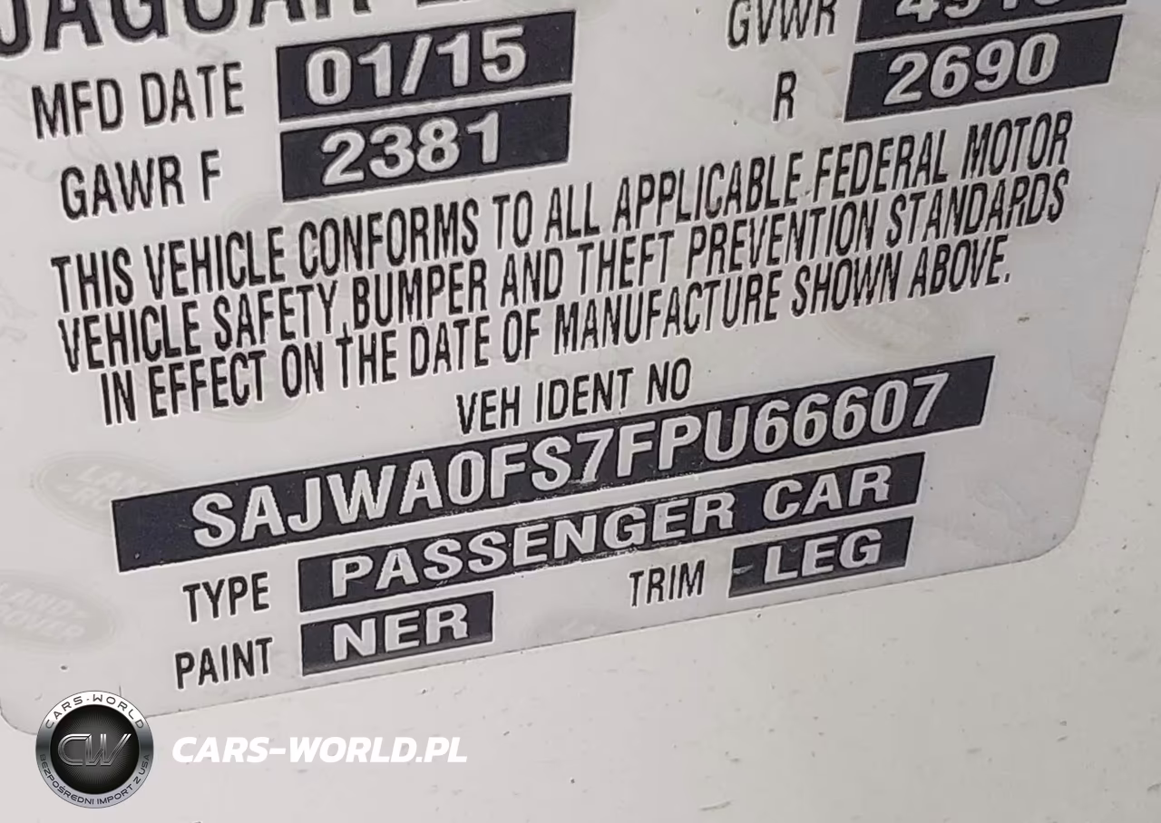 2015 Jaguar Xf 2.0T Premium VIN:SAJWA0FS7FPU66607 - 9
