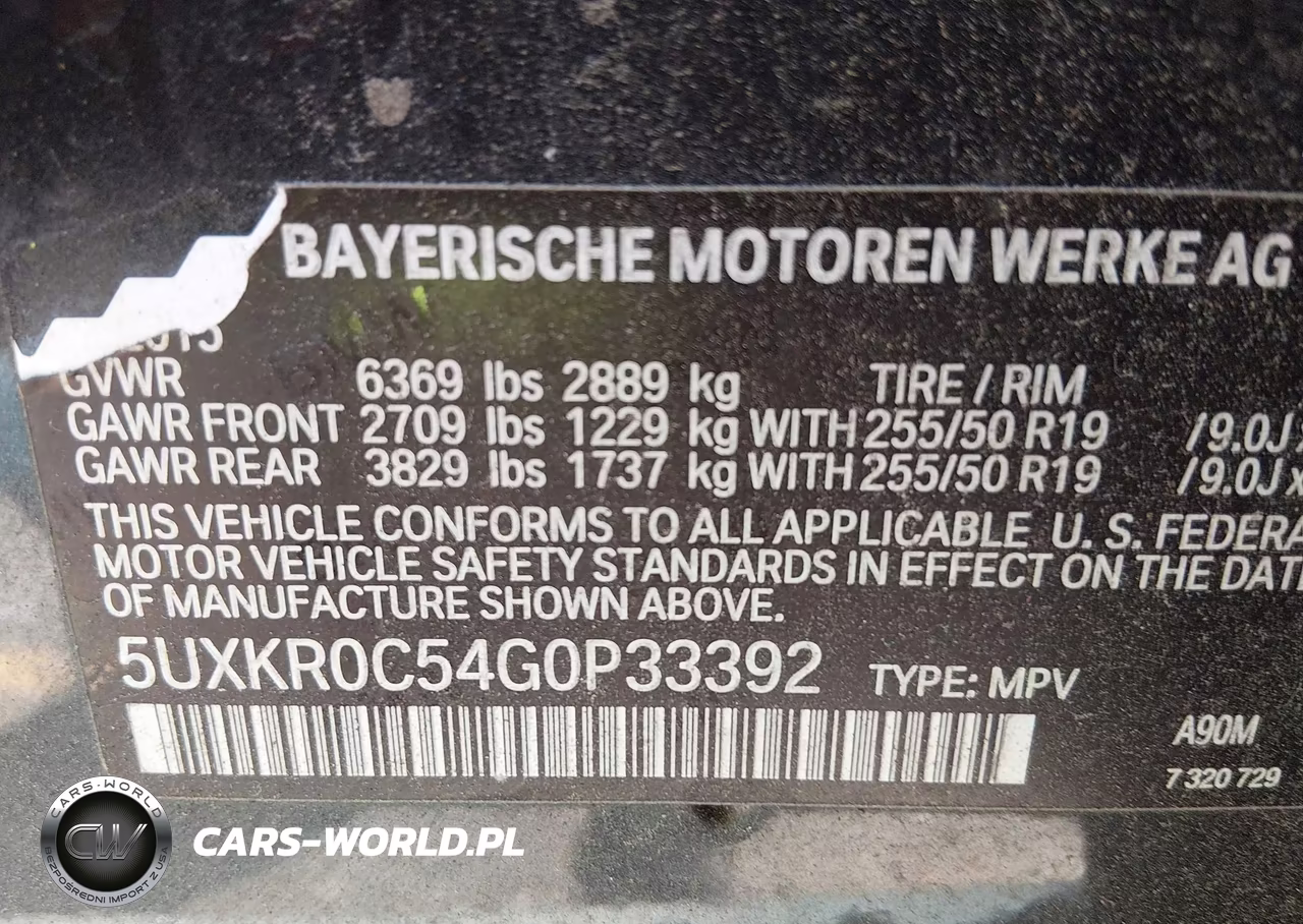 2016 BMW X5 xDrive35I VIN:5UXKR0C54G0P33392 - 9