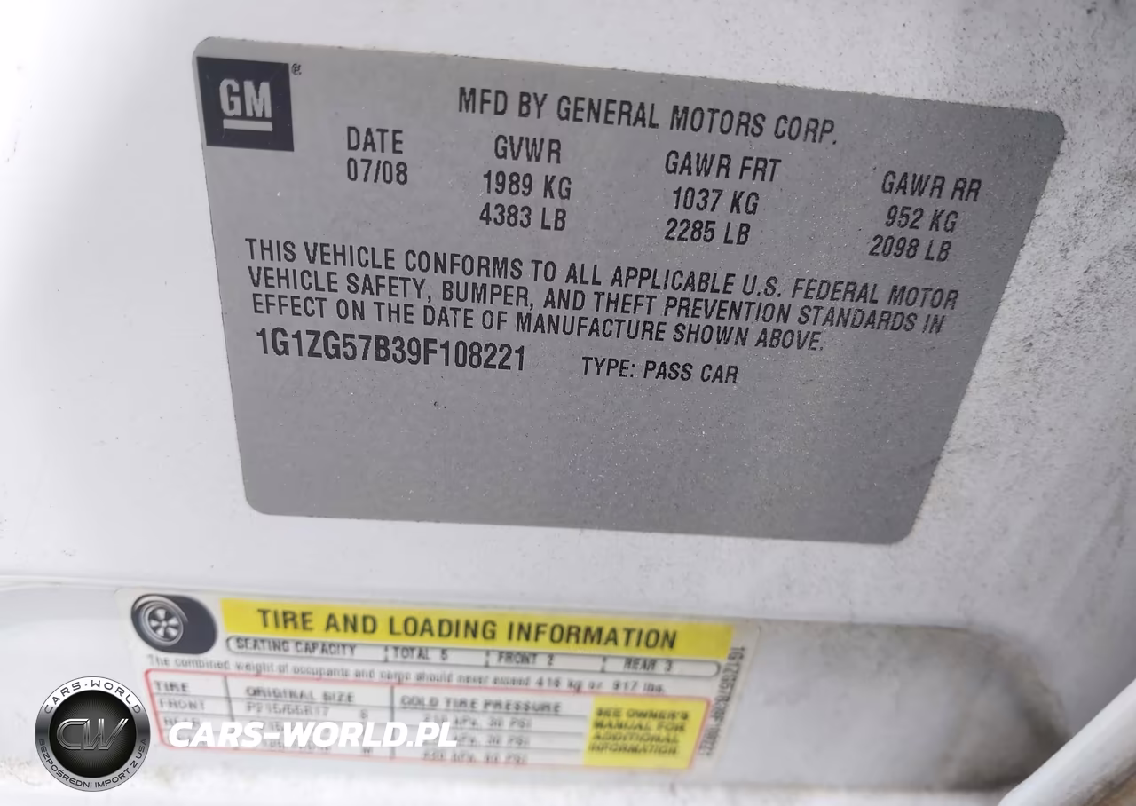 2009 Chevrolet Malibu Ls VIN:1G1ZG57B39F108221 - 9
