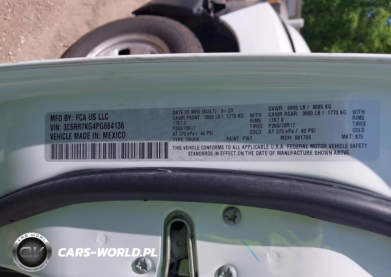 2023 Ram 1500 Classic Tradesman 4X4 5'7 Box VIN:3C6RR7KG4PG664136 - 9