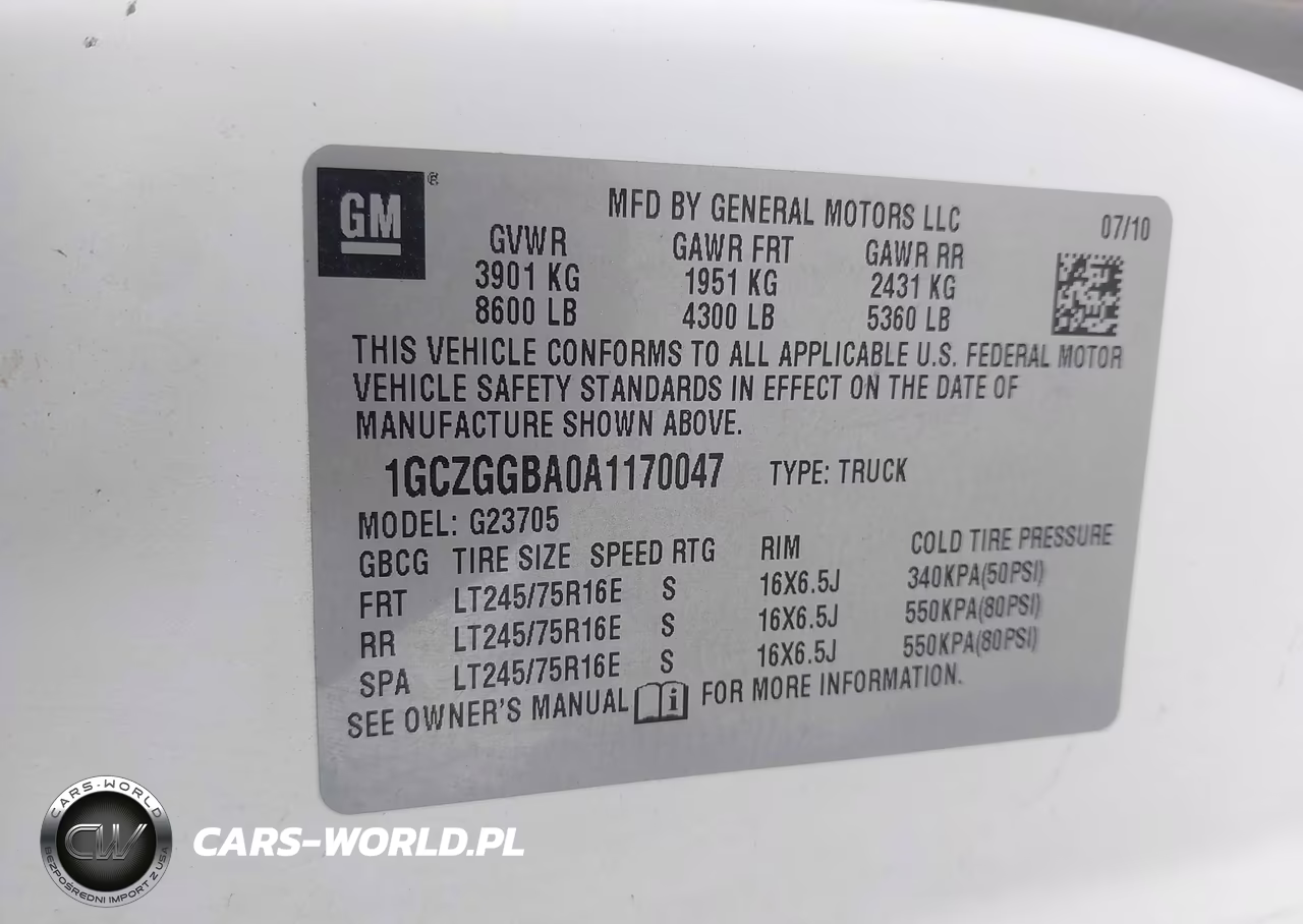 2010 Chevrolet Express 2500 Work Van VIN:1GCZGGBA0A1170047 - 9