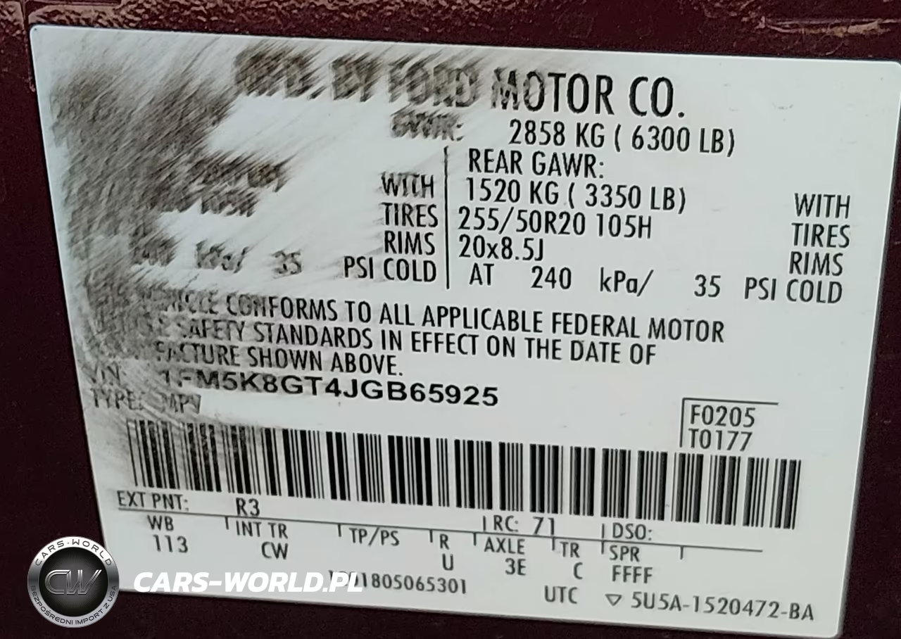 2018 Ford Explorer Sport VIN:1FM5K8GT4JGB65925 - 9