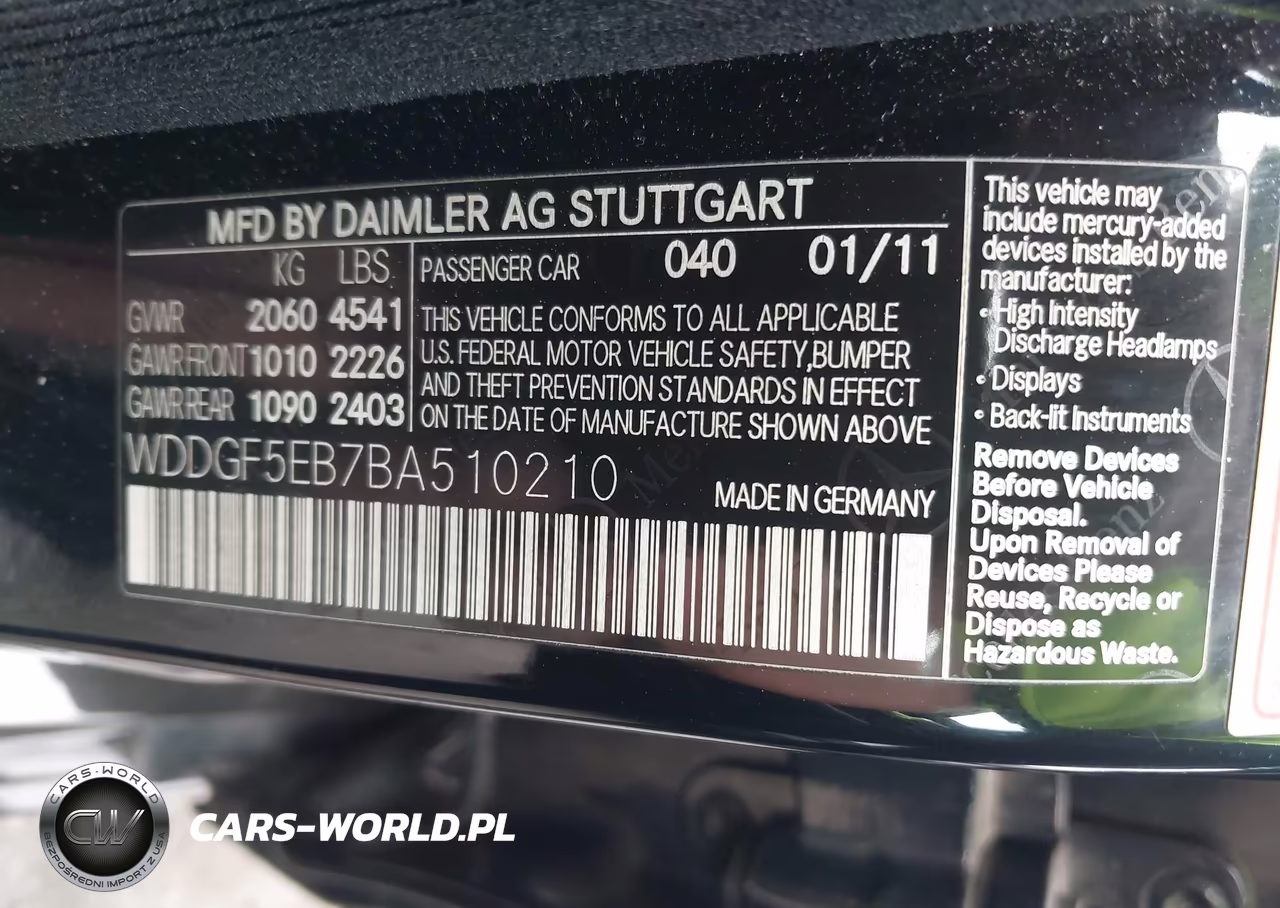 2011 Mercedes-Benz C 300 Sport VIN:WDDGF5EB7BA510210 - 9