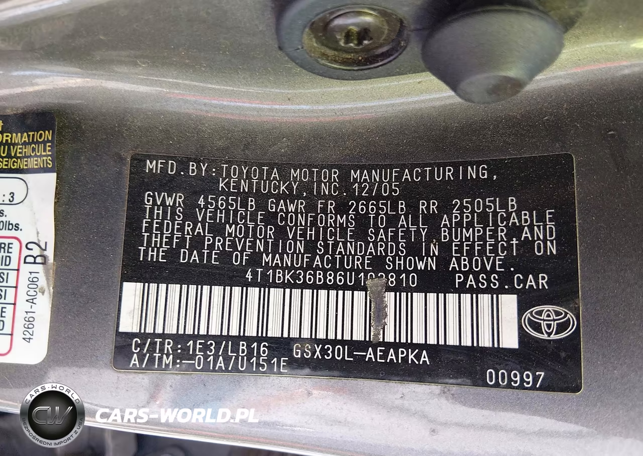 2006 Toyota Avalon Limited VIN:4T1BK36B86U103810 - 9