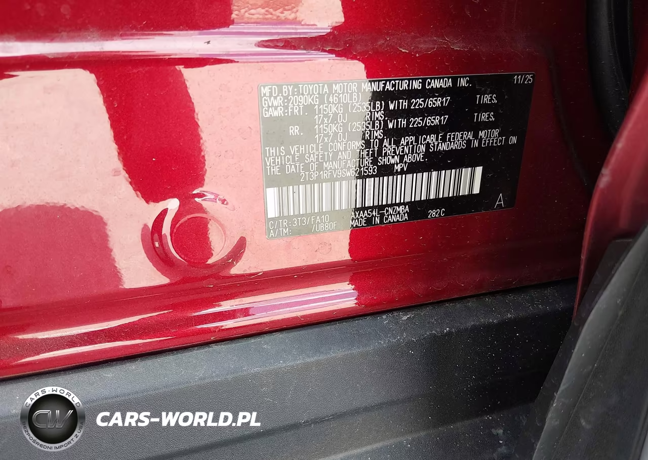 2025 Toyota Rav4 Xle VIN:2T3P1RFV9SW621593 - 9