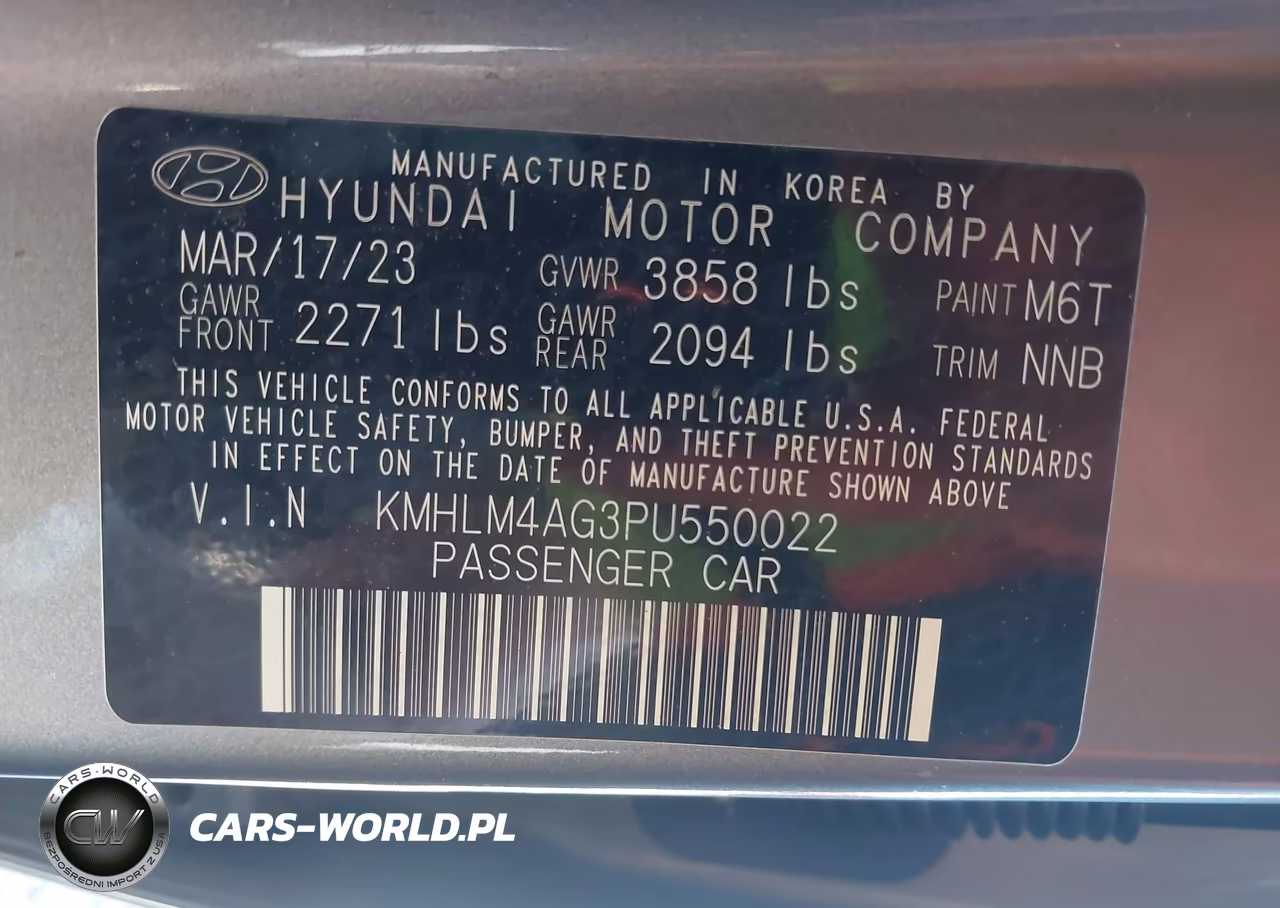 2023 Hyundai Elantra Sel VIN:KMHLM4AG3PU550022 - 9