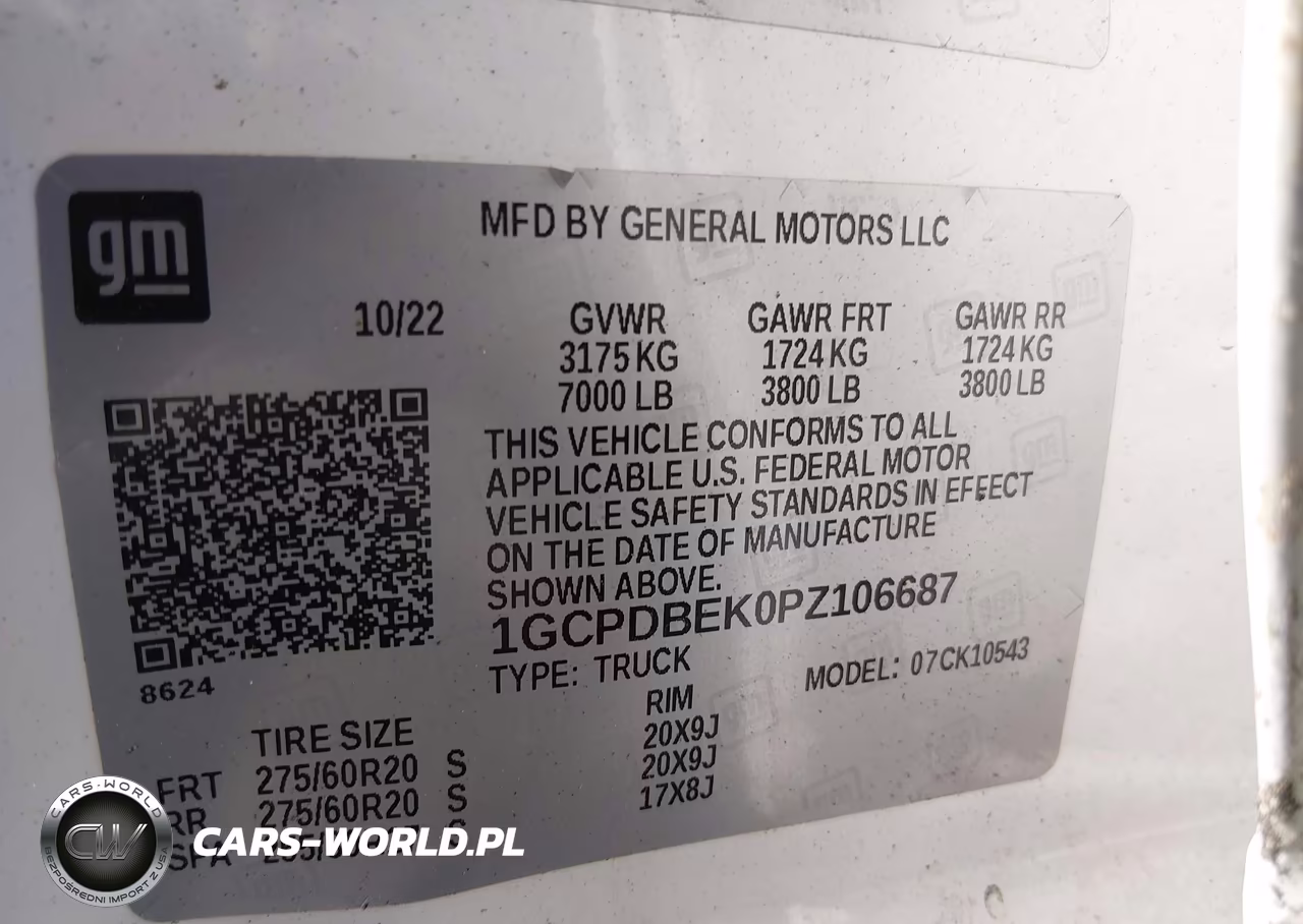 2023 Chevrolet Silverado 1500 4Wd Short Bed Custom VIN:1GCPDBEK0PZ106687 - 9