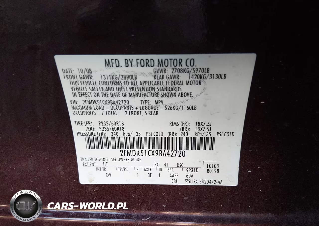2009 Ford Flex Se VIN:2FMDK51CX9BA42720 - 9