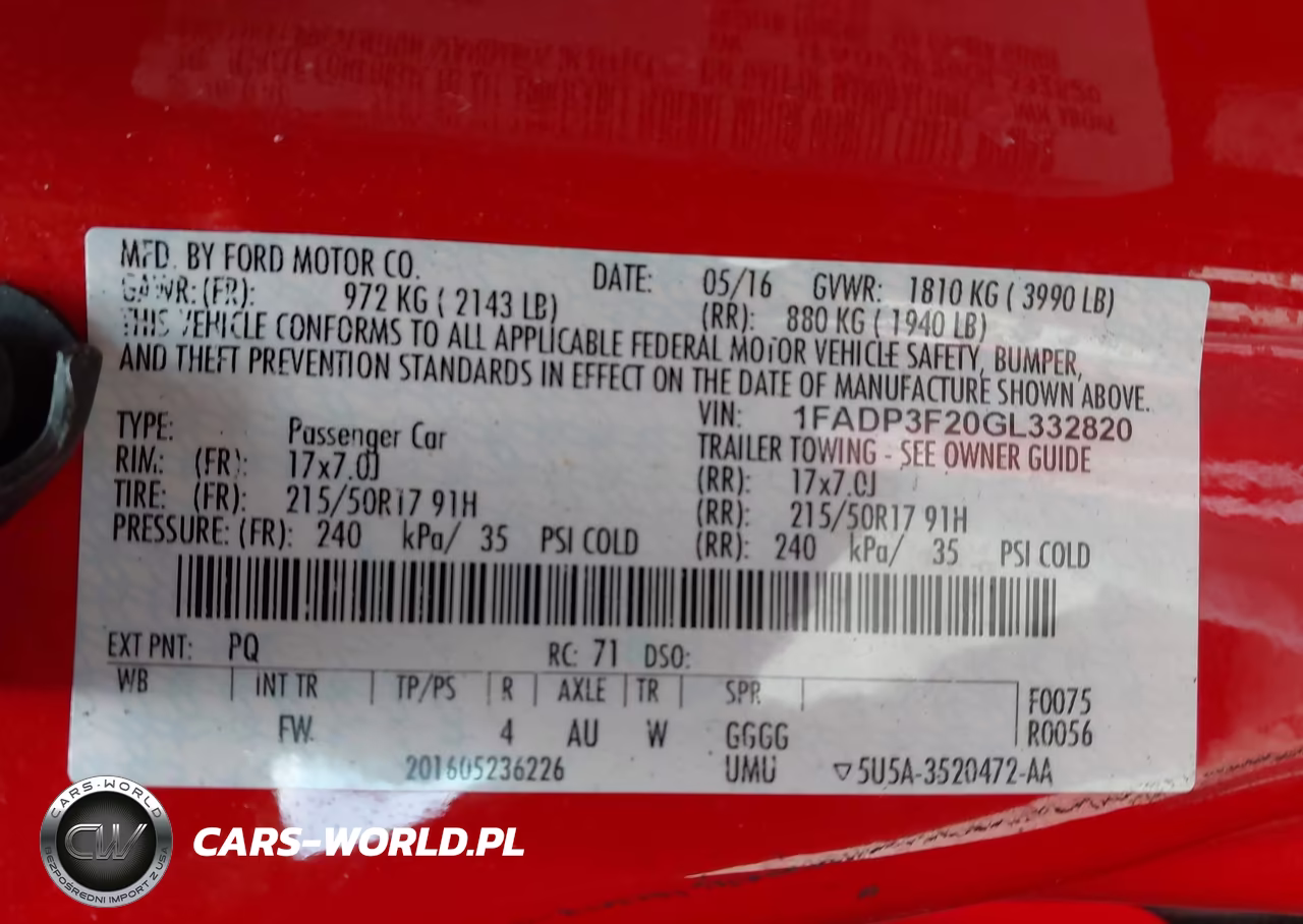 2016 Ford Focus Se VIN:1FADP3F20GL332820 - 9