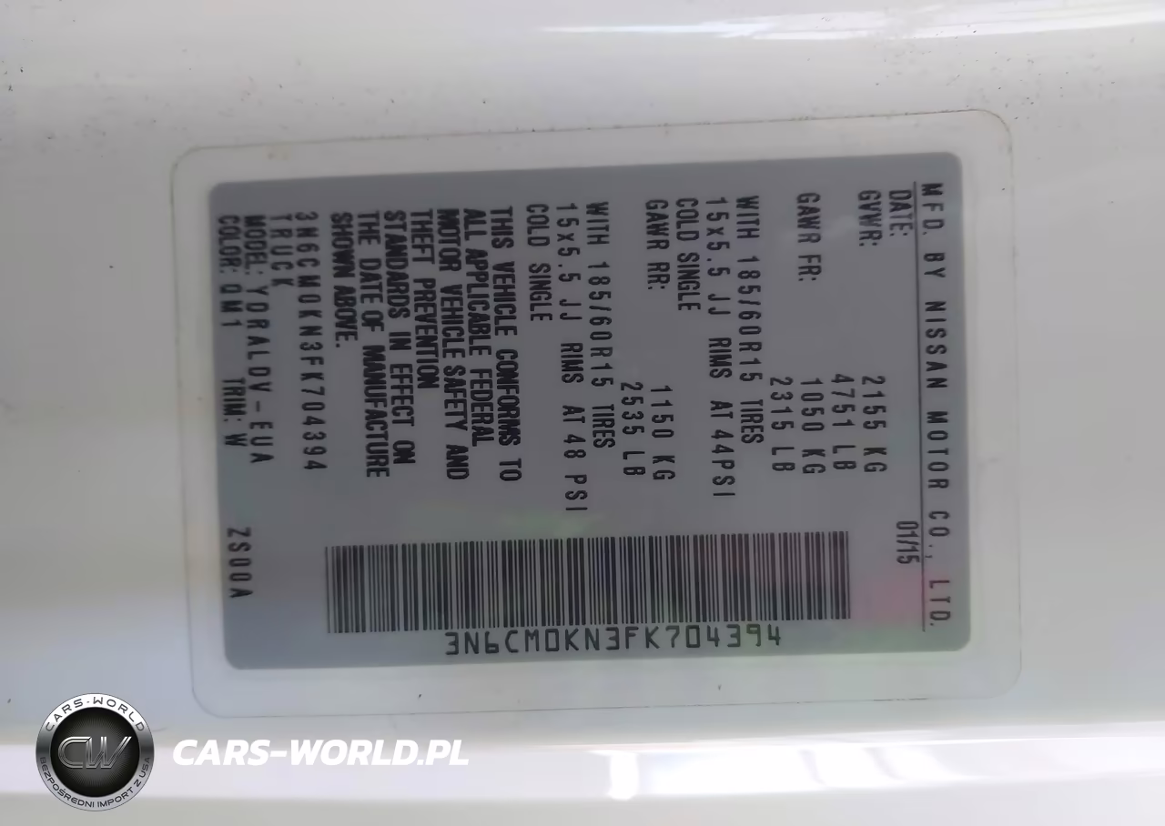 2015 Nissan Nv200 S VIN:3N6CM0KN3FK704394 - 9