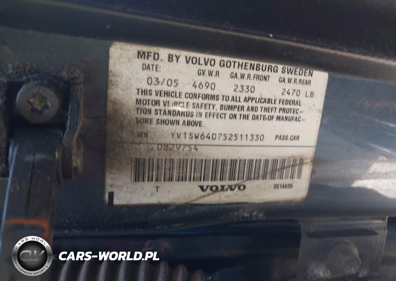 2005 Volvo V70 2.4 VIN:YV1SW640752511330 - 9