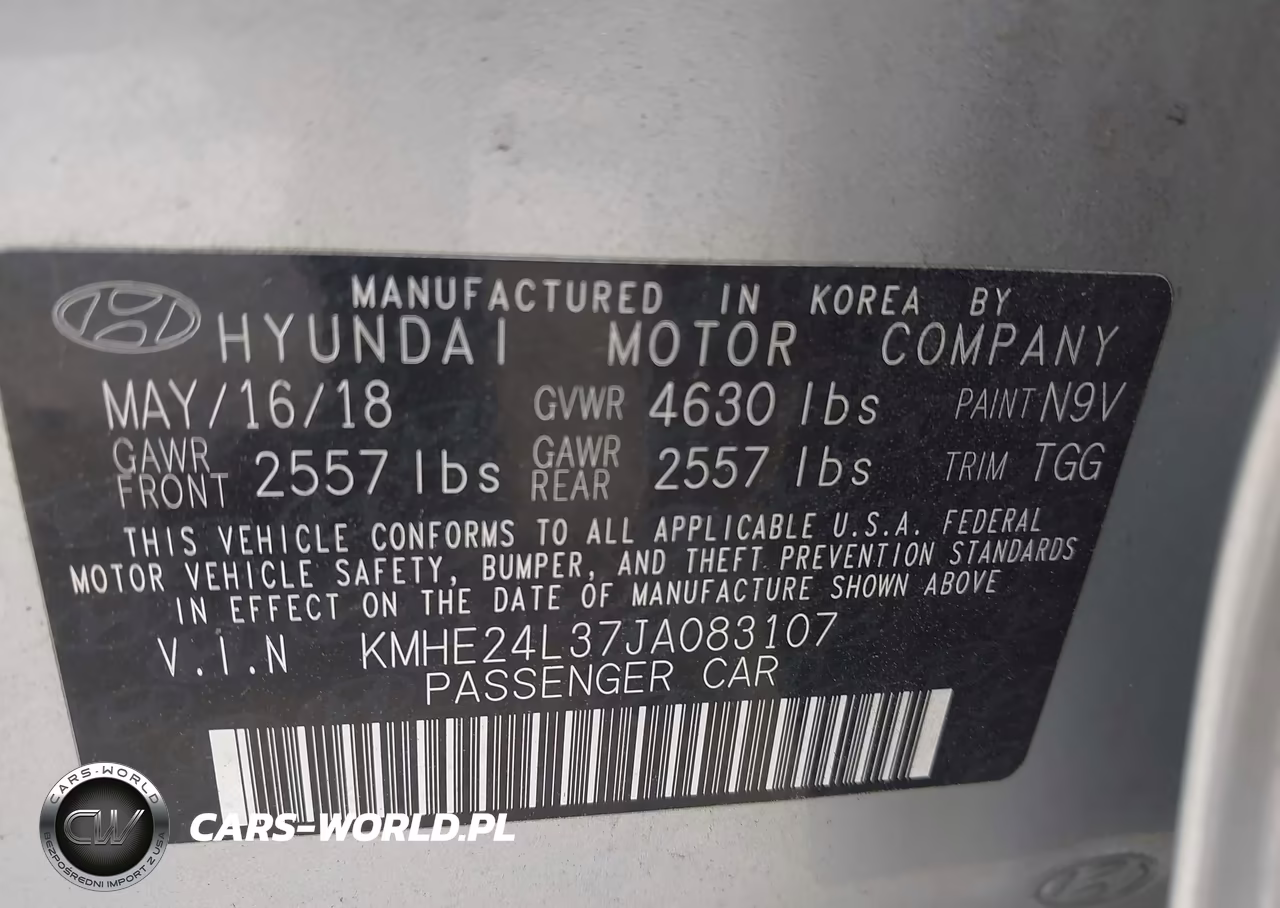 2018 Hyundai Sonata Hybrid Se VIN:KMHE24L37JA083107 - 9
