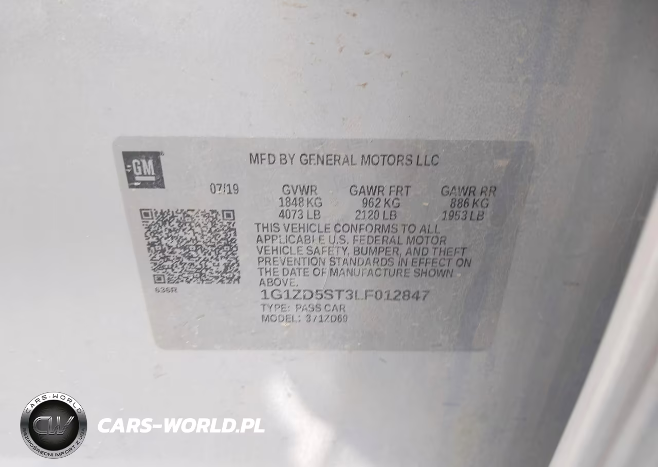 2020 Chevrolet Malibu Fwd Lt VIN:1G1ZD5ST3LF012847 - 9
