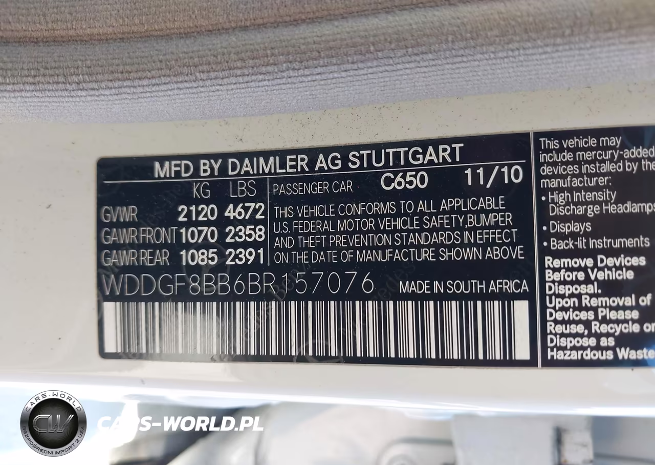 2011 Mercedes-Benz C 300 Sport 4Matic VIN:WDDGF8BB6BR157076 - 9
