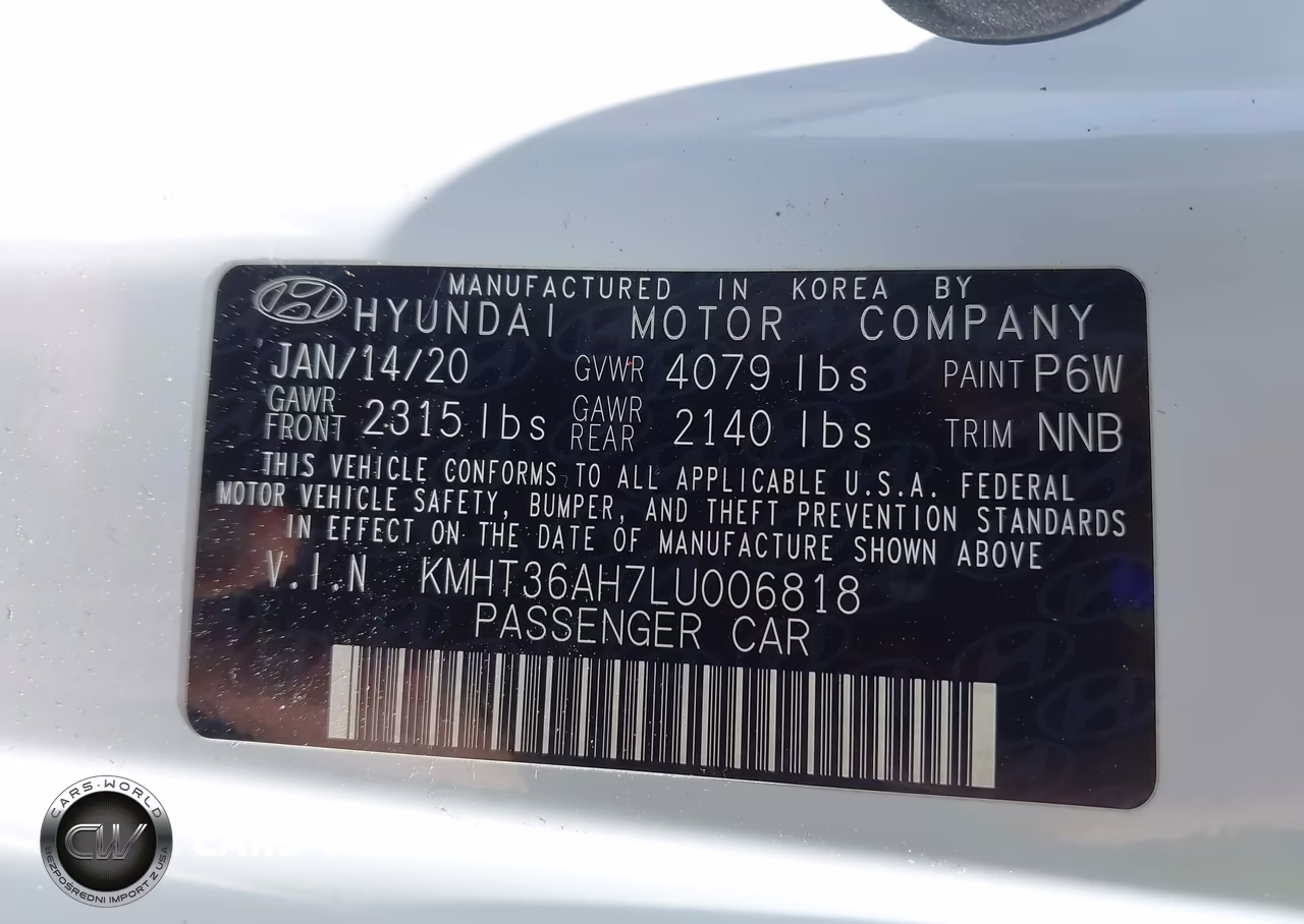 2020 Hyundai Veloster N VIN:KMHT36AH7LU006818 - 9