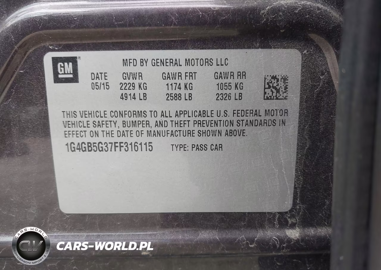 2015 Buick Lacrosse Leather VIN:1G4GB5G37FF316115 - 9