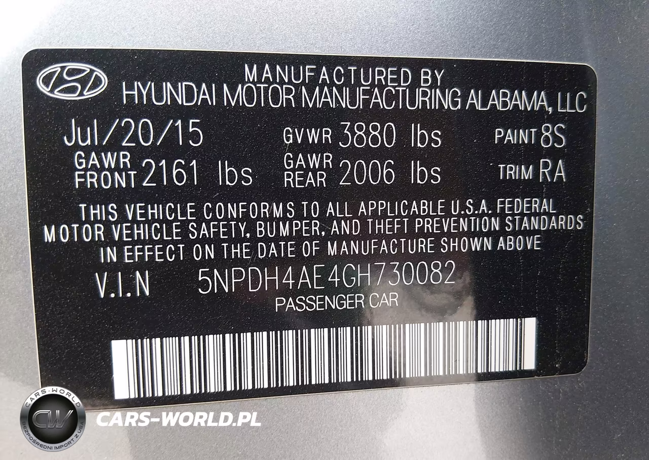 2016 Hyundai Elantra Se VIN:5NPDH4AE4GH730082 - 9