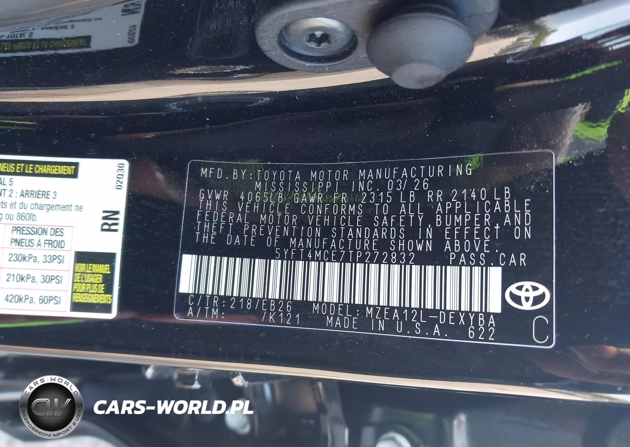 2026 Toyota Corolla Xse VIN:5YFT4MCE7TP272832 - 9