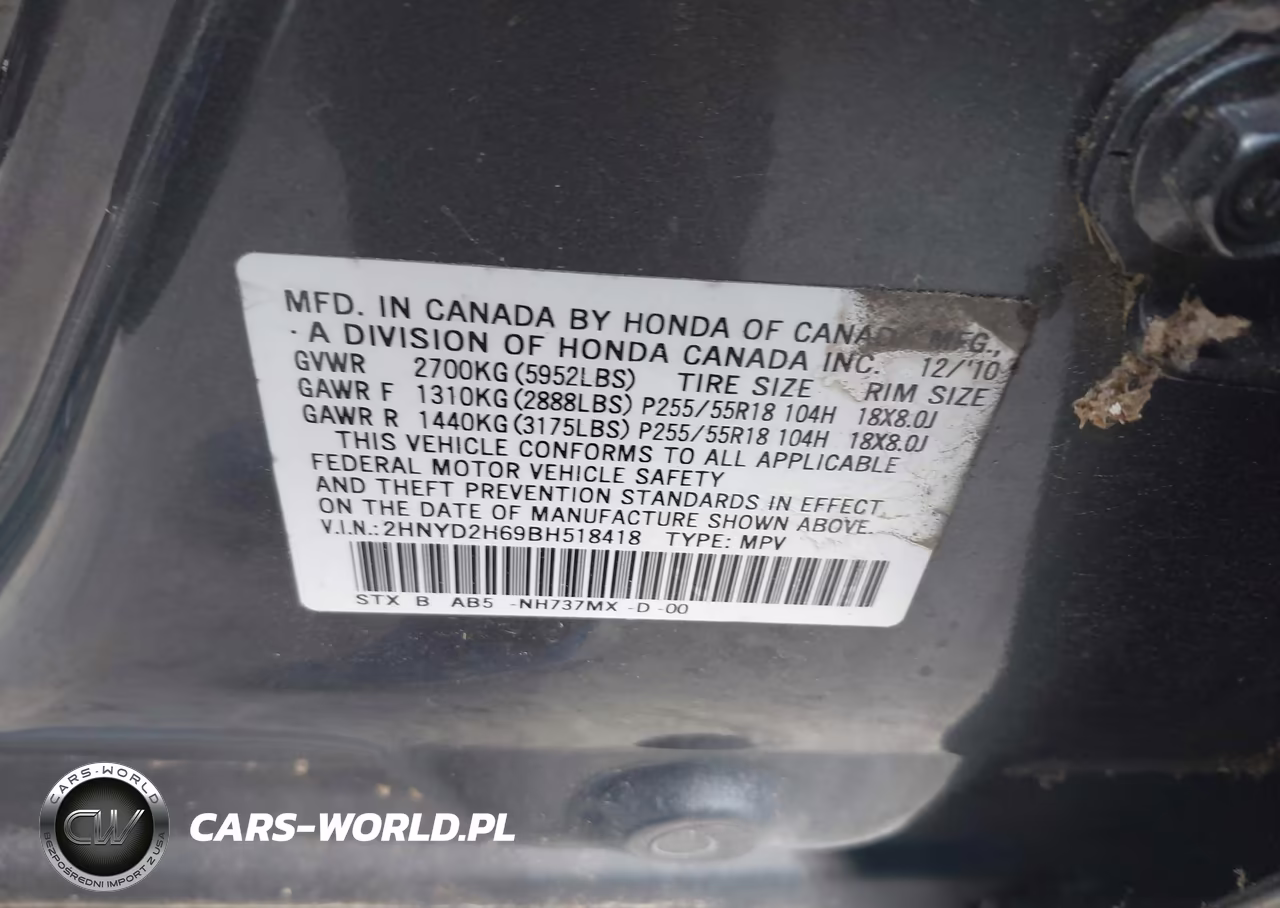 2011 Acura Mdx Technology Package VIN:2HNYD2H69BH518418 - 9