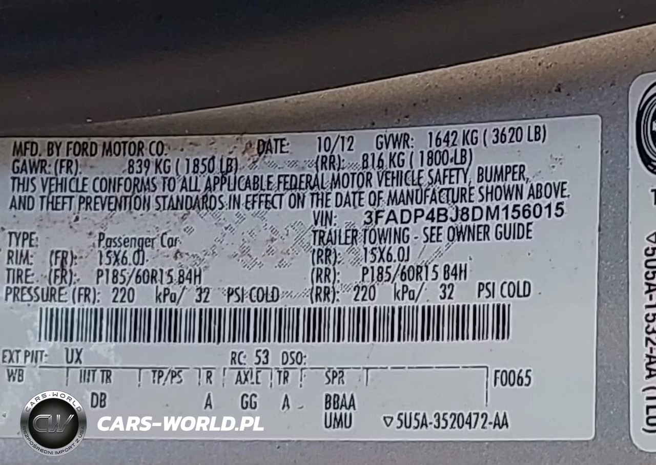 2013 Ford Fiesta Se VIN:3FADP4BJ8DM156015 - 9