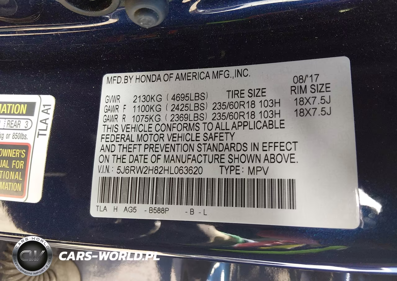 2017 Honda Cr-V Ex-L-Ex-L Navi VIN:5J6RW2H82HL063620 - 9